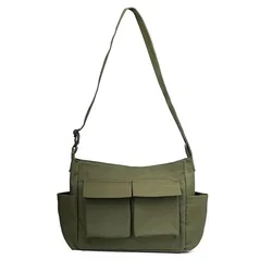 Bolso de hombro de lona de i-VCB3 para hombre y mujer, bandolera grande cruzada, Satchel lateral