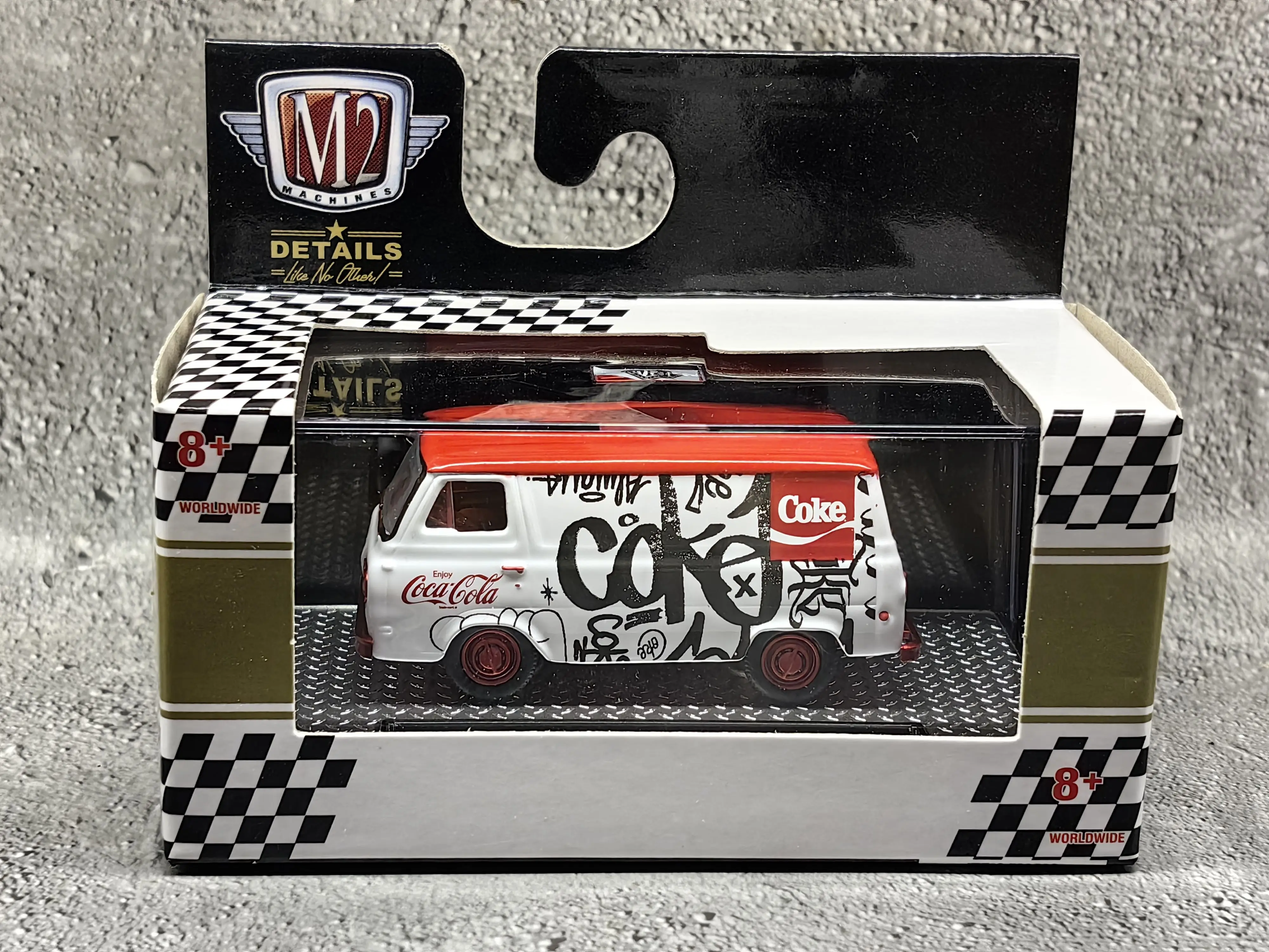 Modelo de carro de liga fundido coleção, ouro cubo especial, Ford único caminhão Cah, 1:64, 1960 Van 1963, G10, presente para criança, máquinas M2