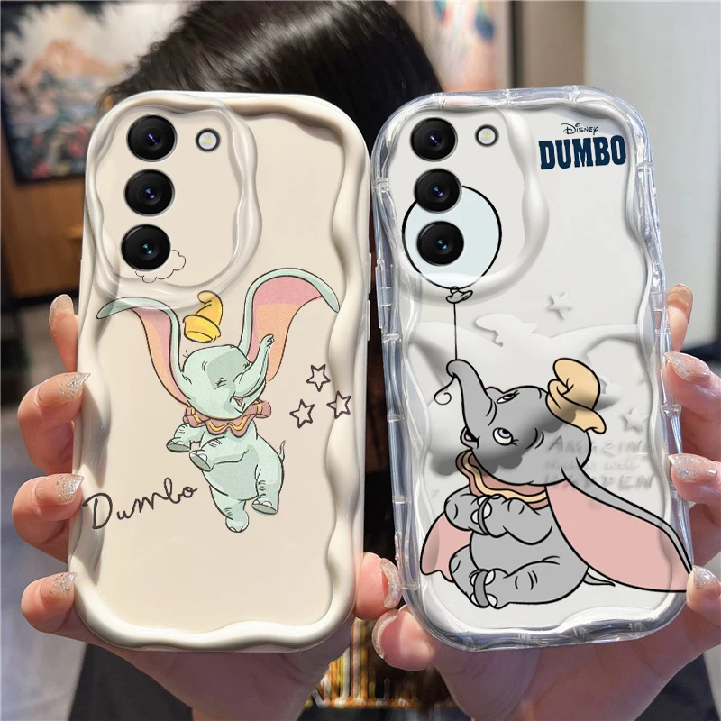 Dumbo Anime Cute For Samsung S24 S23 S21 S20 Ultra Plus FE A73 A72 A71 A51 A31 A05S A05 A04 5G Wave Oil TPU Phone Case