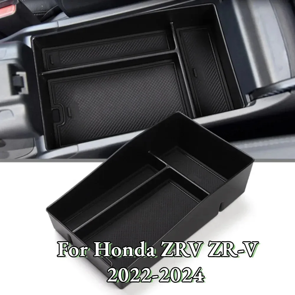 Auto Armlehne Lagerung Box Fach für Honda ZRV ZR-V 2022-2024 ABS Zentrale Konsole Halter Container Organizer Innen Zubehör