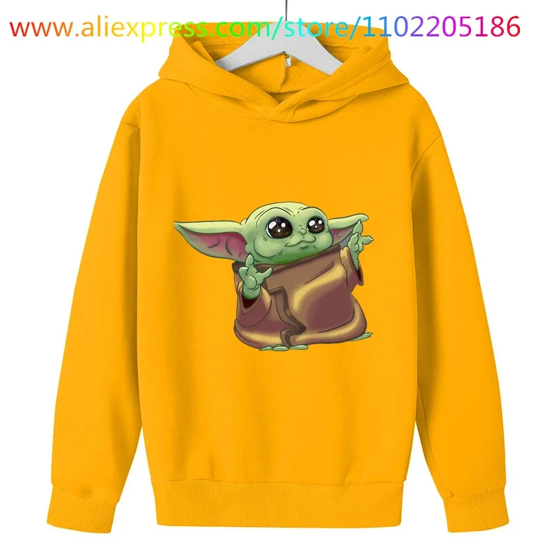 Baby yoda Hoodie kids Sweatshirts Girls Clothing Toddler Baby Boy Clothes Hoodies movie Sweatshirt