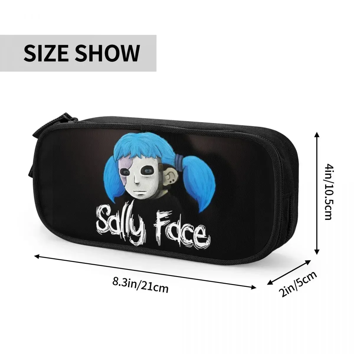 Classic Sally Face Game Pencil Cases Pencilcases Pen Kids Big Capacity Bags School Supplies Gifts Stationery