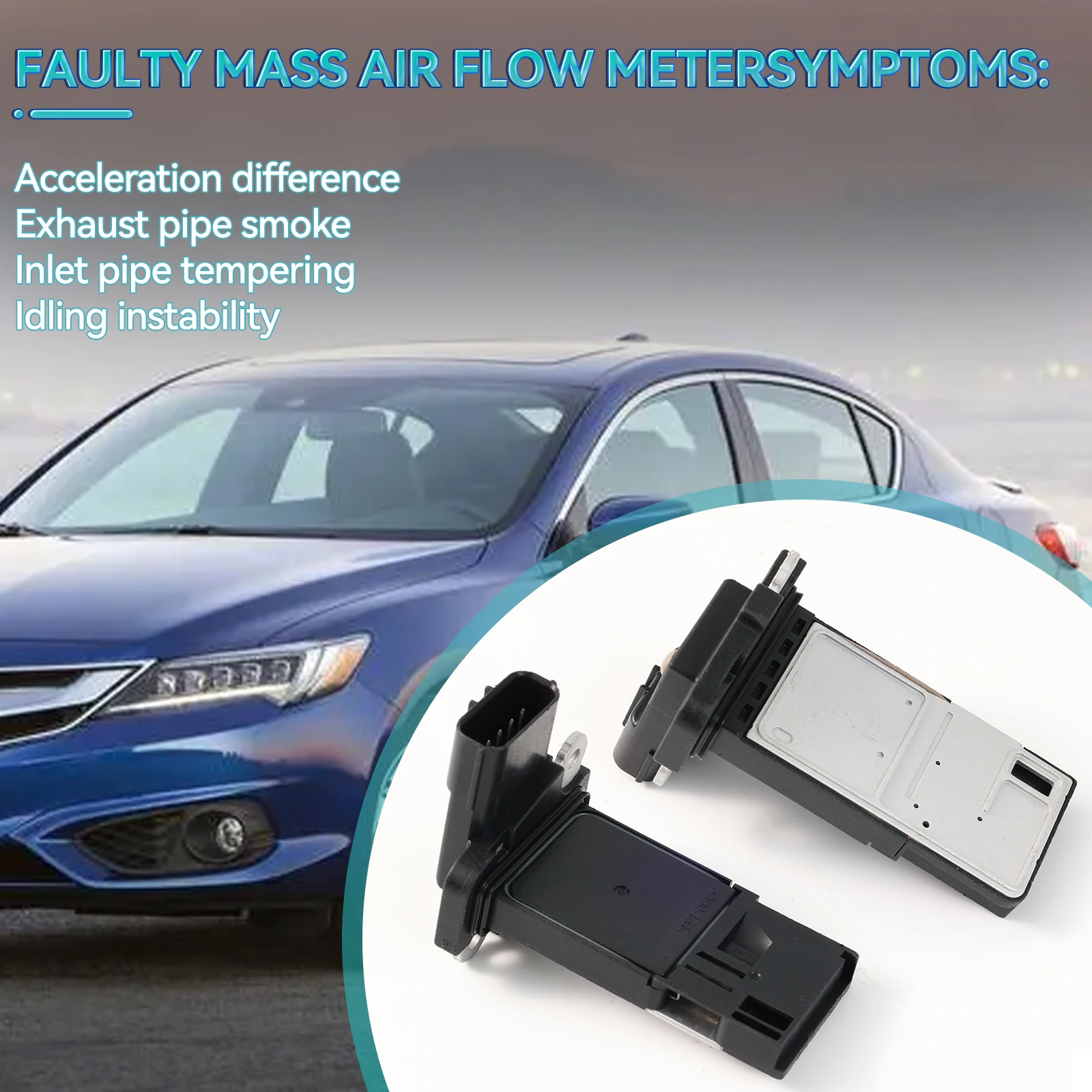 Mass Air Flow Maf Sensor For Honda Accord Civic Crosstour CR-Z Fit Insight Odyssey Pilot Acura ILX MDX RDX RL RLX 37980-RNA-A01