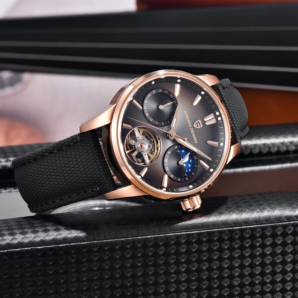 2025 Pagani تصميم فاخر العلامة التجارية الجديدة التلقائي ساعة ميكانيكية 41 مللي متر ساعة رجالي الفولاذ المقاوم للصدأ 100 متر مقاوم للماء ساعة رجالي