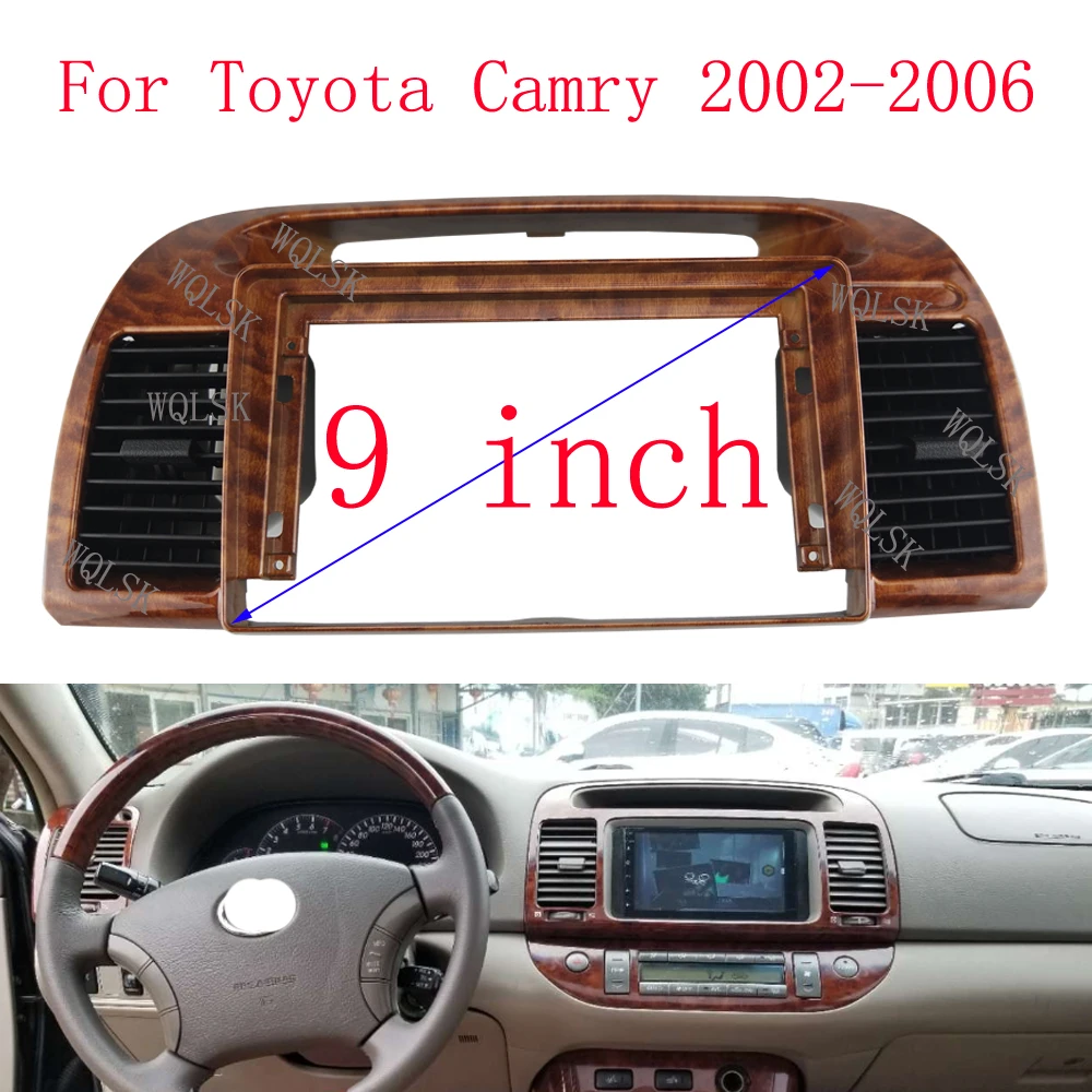 

9-дюймовый автомобильный радиоприемник Android стерео аудио экран плеер навигационные кабели жгут рамка для Toyota Camry 5 2001-2006