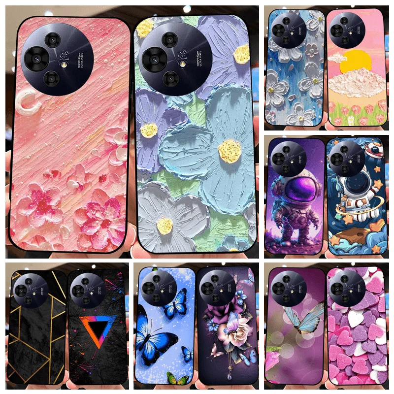 TCL 50 Pro NxtPaper 케이스 T803D 50Pro Nxt 종이 TCL 50 NxtPaper 5G Fundas 용 귀여운 만화 우주 비행사 실리콘 TPU 전화 커버