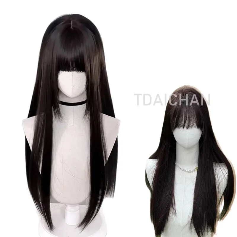 Persona 4 Golden Amagi Yukiko Cosplay Costume Red Sailor Uniform Plaid Skirt 80cm Black Wig Halloween School Outfit P4G - view 6