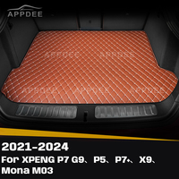 For XPENG P7 G9、P5、P7+、X9、Mona M03 2021-2024 Custom Car Trunk Mat Protective Pad Cargo Liner Auto Interior Accessories