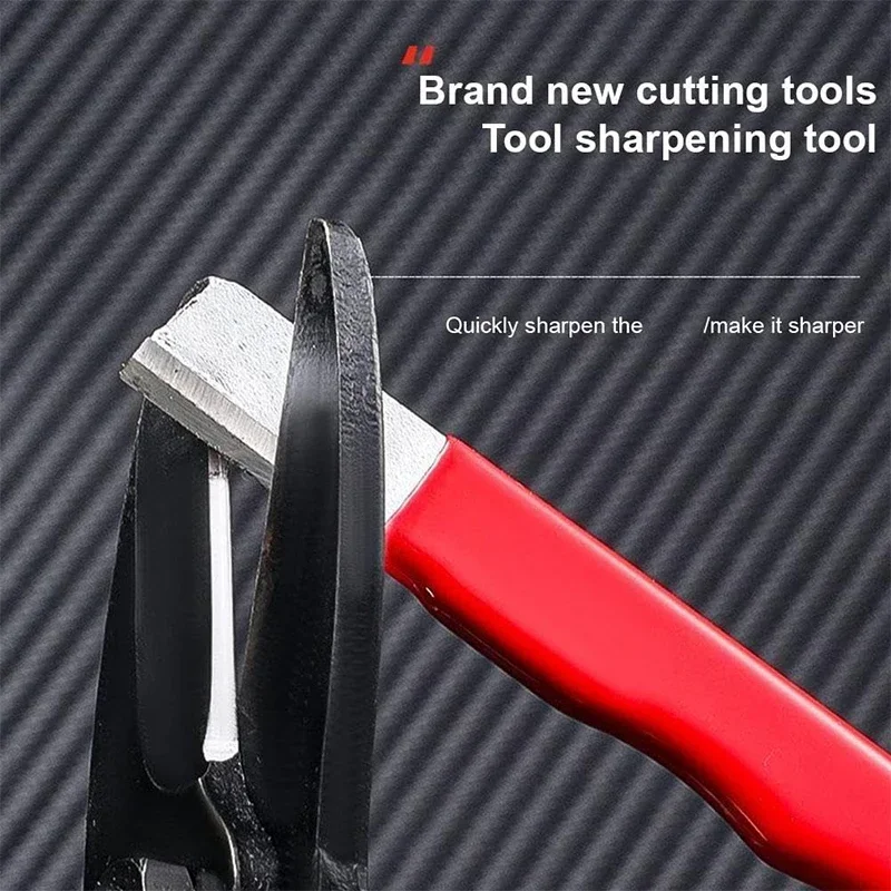 Kitchen Scissors Sharpener Tungsten Diamond Ceramic - Professional Sharpening Stone for All Blades Garden Shears Precision Tool