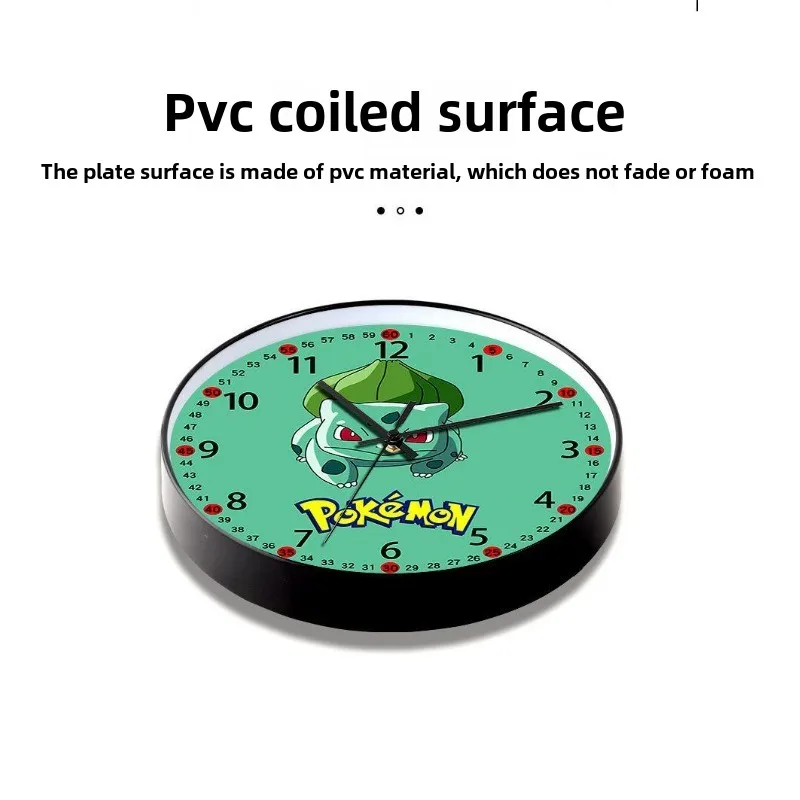 Pokemon Series Clocks Cartoon Good-looking Living Room Bedroom Wall Clock Children Silent Radio Controlled Clock Wholesale