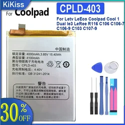 CPLD-403 de batería de 4100Mah para Letv Leeco Coolpad Cool1 Cool 1 Dual Le3 Leree R116 C106 C106-7 C106-9 C103 C107-9