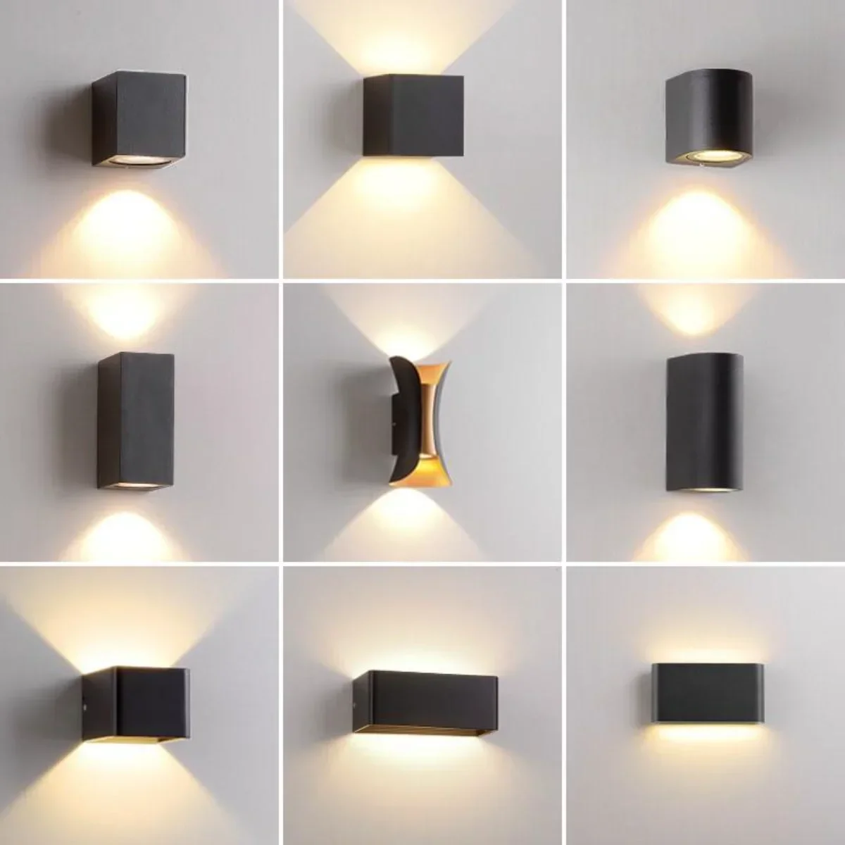IP65 LED Wall Lamp Outdoor Sconce Balcony Porch Light Garden Yard Aisle Decor Lighting Indoor Bedside Lamp Aluminium AC110V 220V