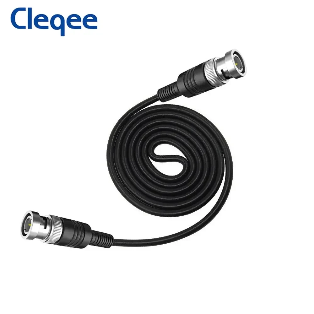 HOT Cleqee P1013 BNC Q9 Male Plug To BNC Q9 Male Plug Oscilloscope Test Probe Cable Lead 100CM BNC-BNC