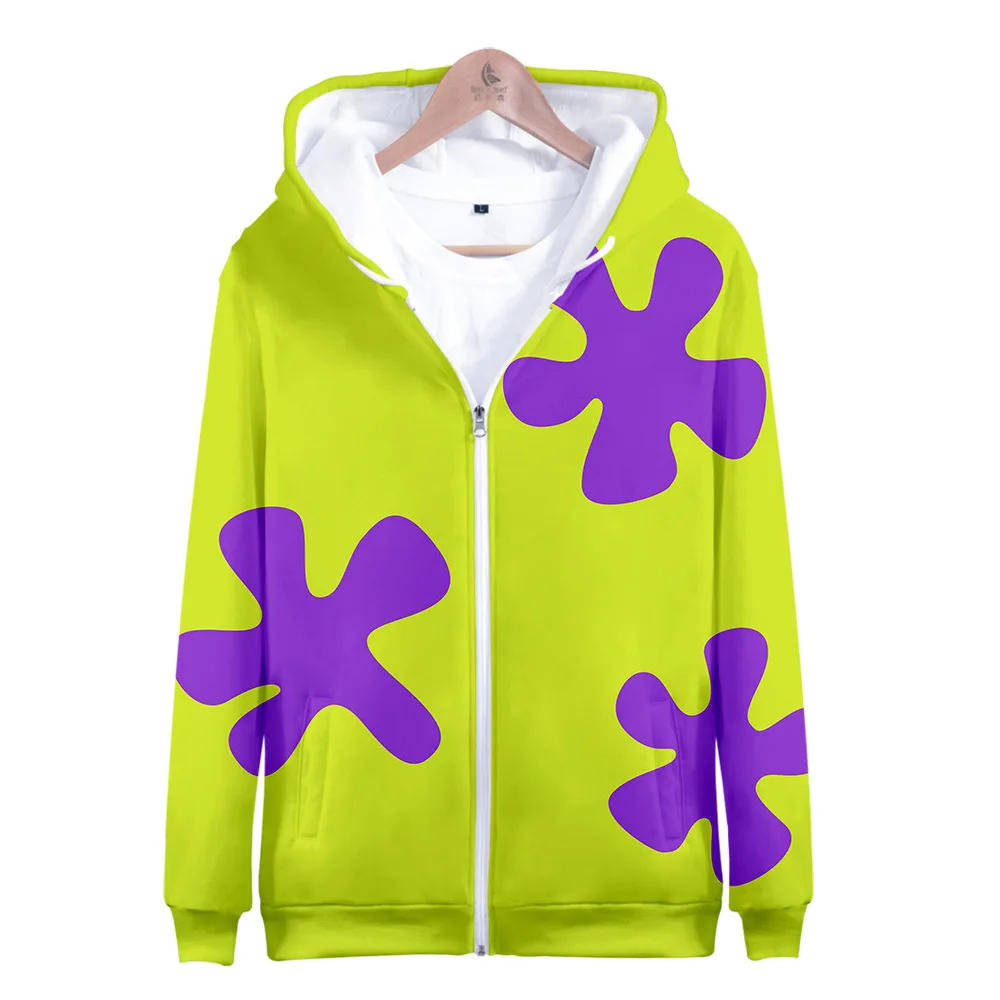 Patrick Star Sweatshirt men/women/kids New Style Fashion Harajuku Patrick Star Cartoon Hoodies Long Sleeve Jacket Tops