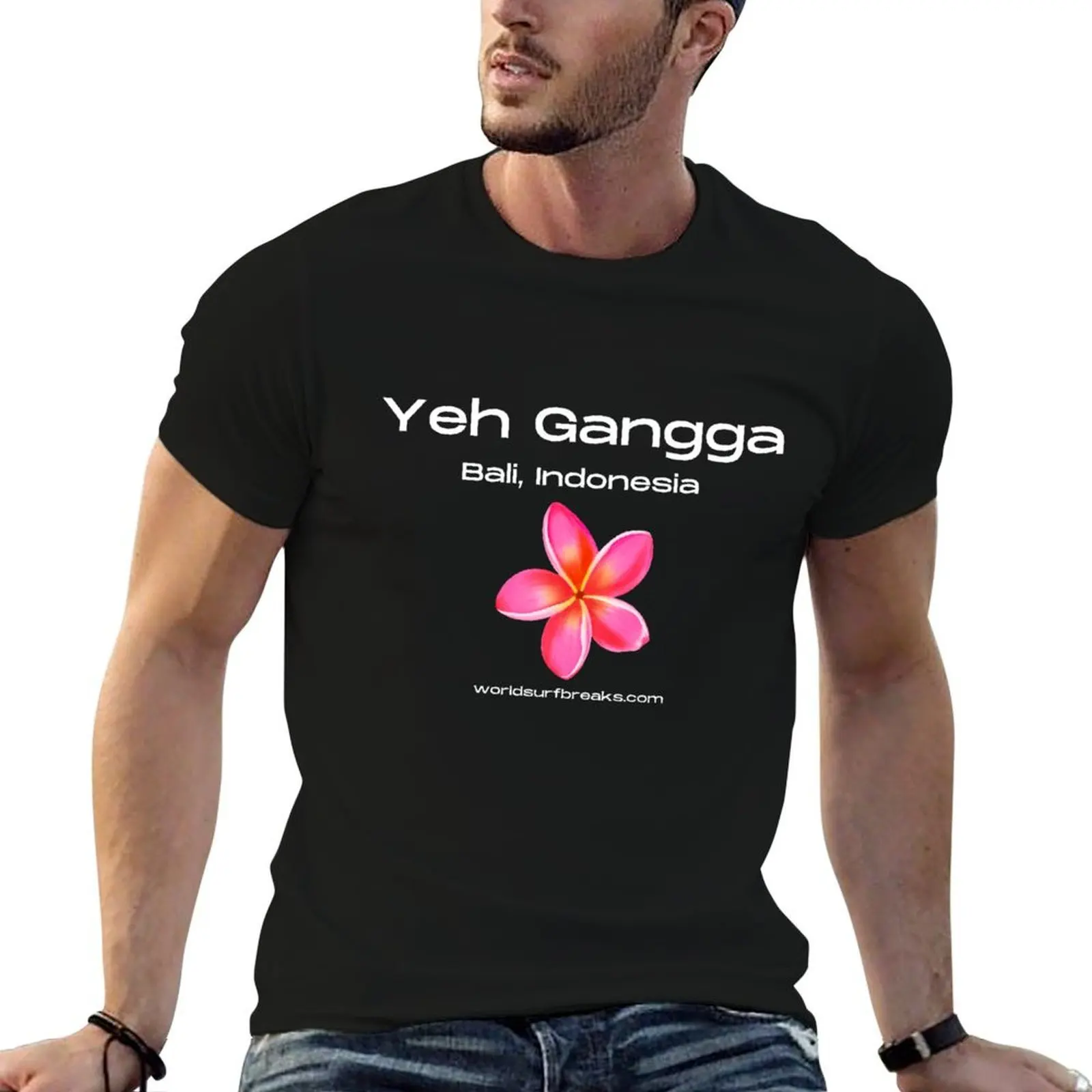 Yeh Gangga Bali Indonesia Surf Break T-Shirt vintage clothes designer shirts men tshirt