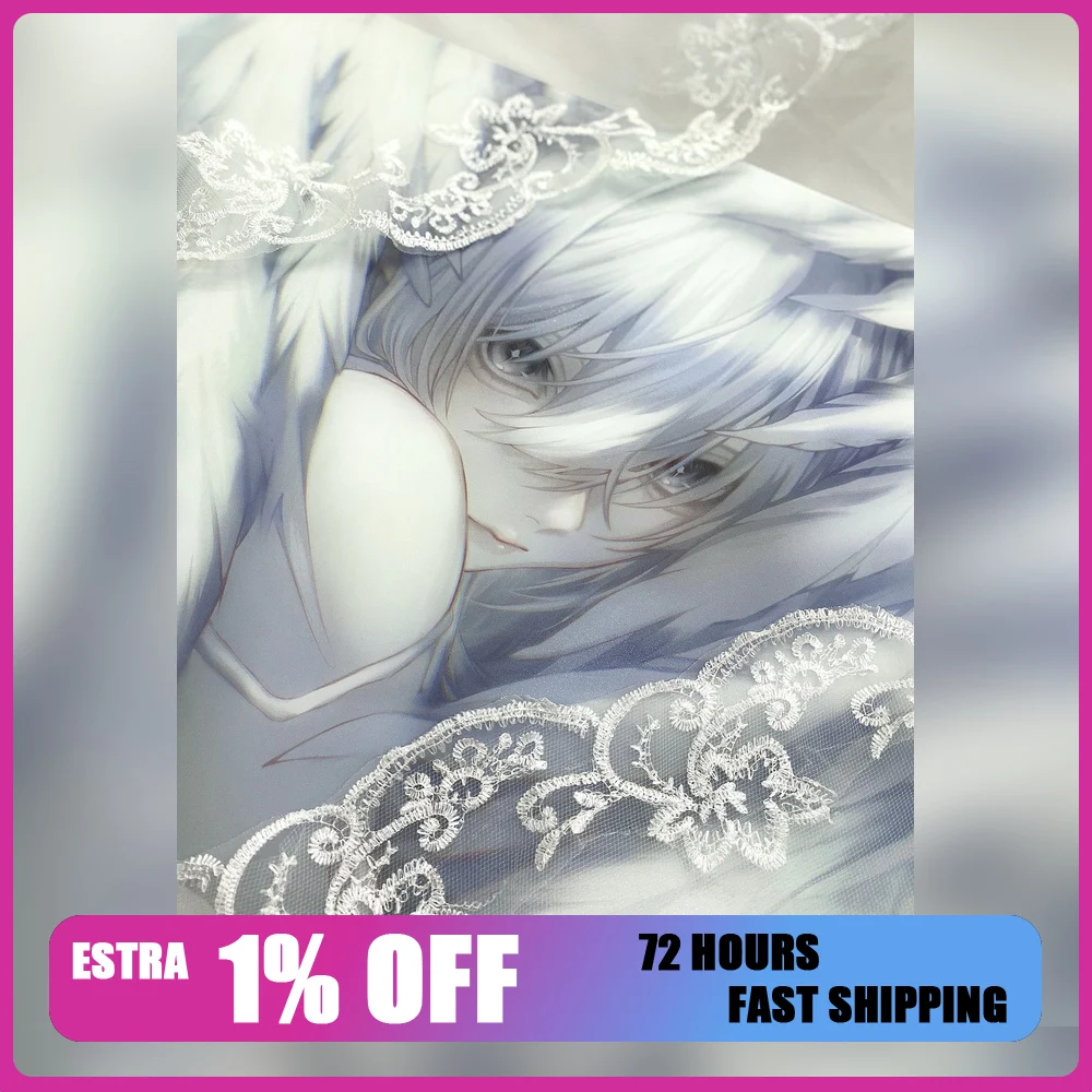 1waw KIRA Prayer Coated Tempered Glass Mouse Pad 490x420mm Large Anime Gaming Desk Mat for FPS Esports PC Gamer Accessory Gift
