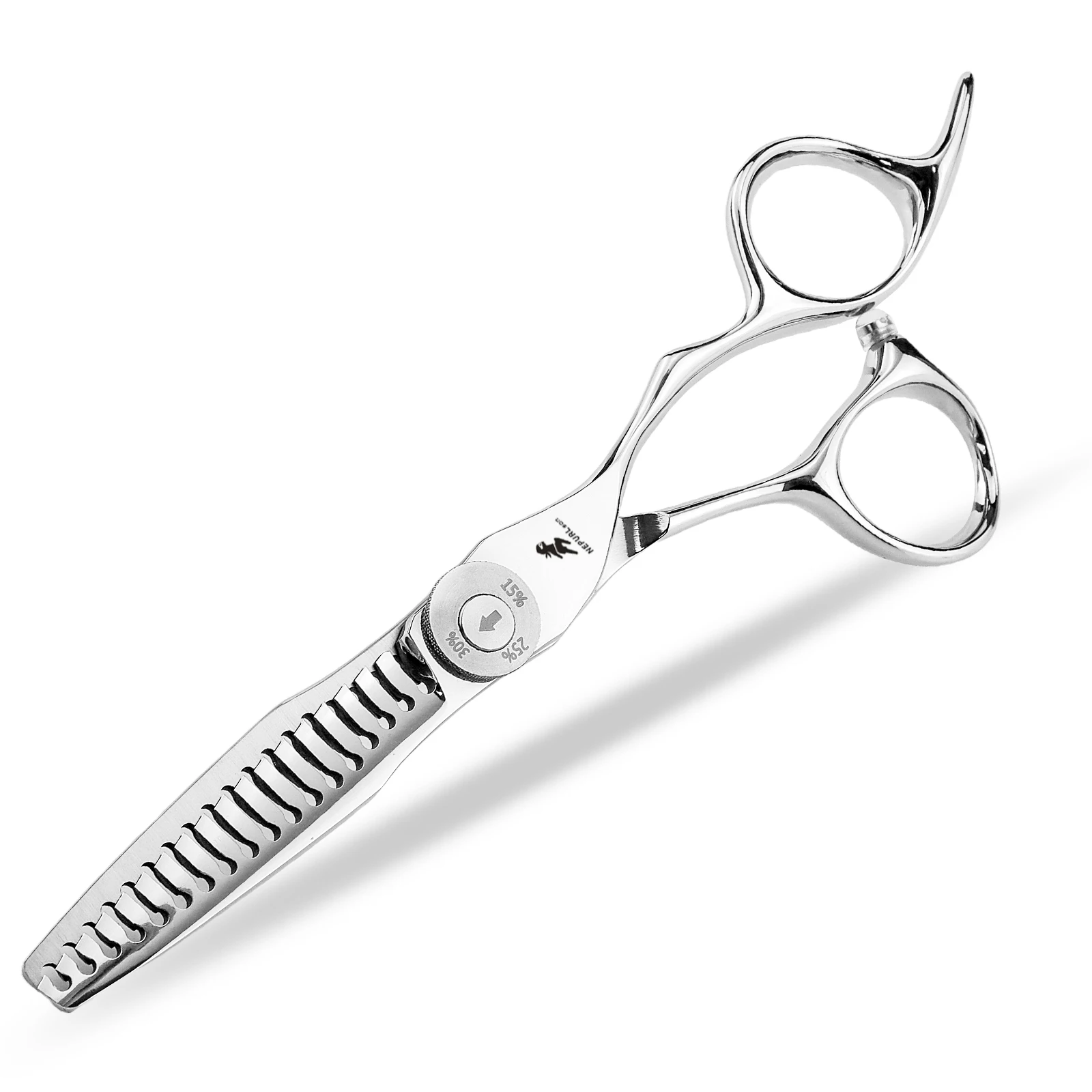 

6.0 Inch Silver NEPURLson Fishbown Beauty Barber Scissors Thinni Scissors Tooth Hair Scissors