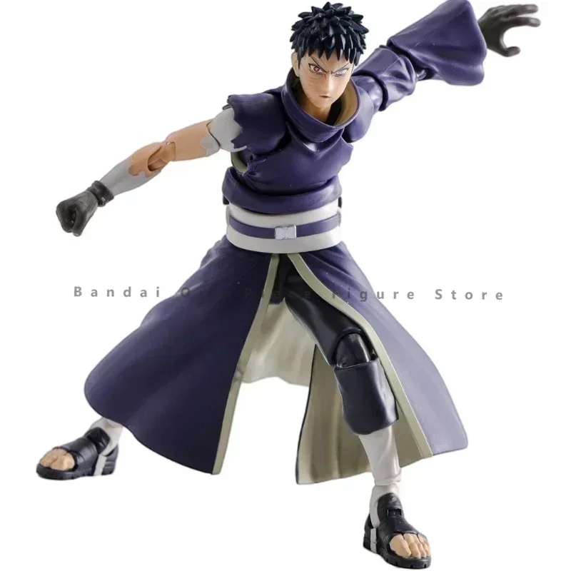 In Stock Original SHF Bandai Naruto Uchiha Obito Action Figures Animation Toy Gift Collector Anime Model Hobby Genuine