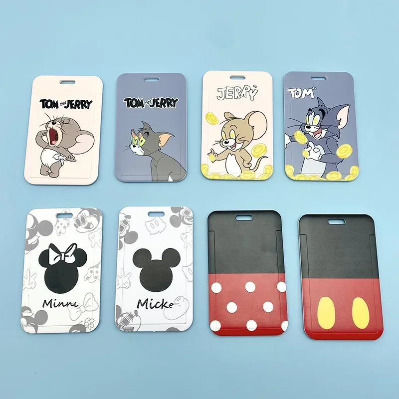 Disney Minnie Mouse Cartoon Couple Student ID Set Dinner Card Chest Card Set Subway Access Card Holder view 2