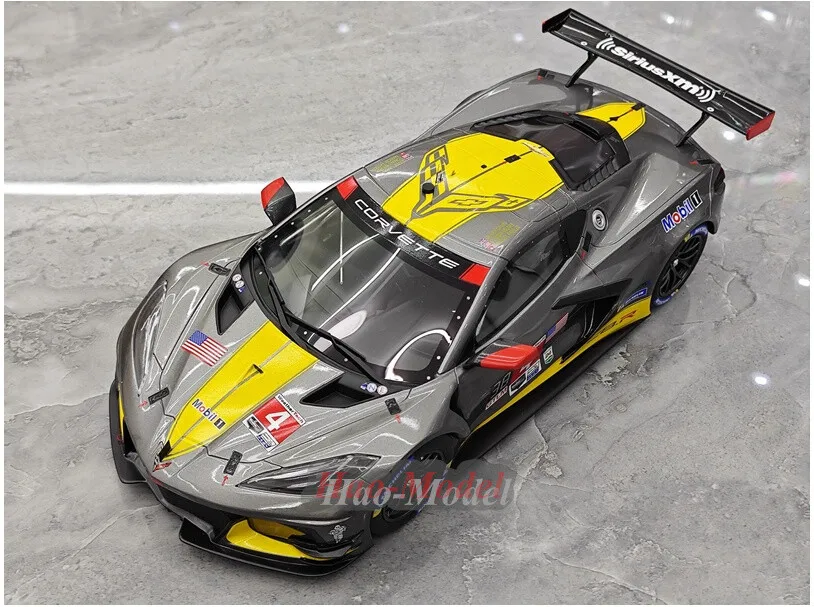 Modelo de Auto de Resina Chevrolet Corvette C8 a Escala 1:18 de Topspeed, Adornos de Simulación, Regalos