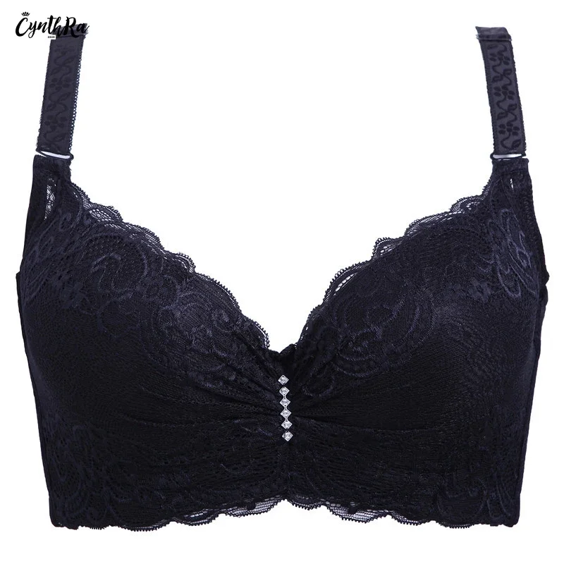 Lingerie roupa interior para mulher super push up bralette sutiãs de renda para feminino plus size sutiã bralette superior push up sutiã