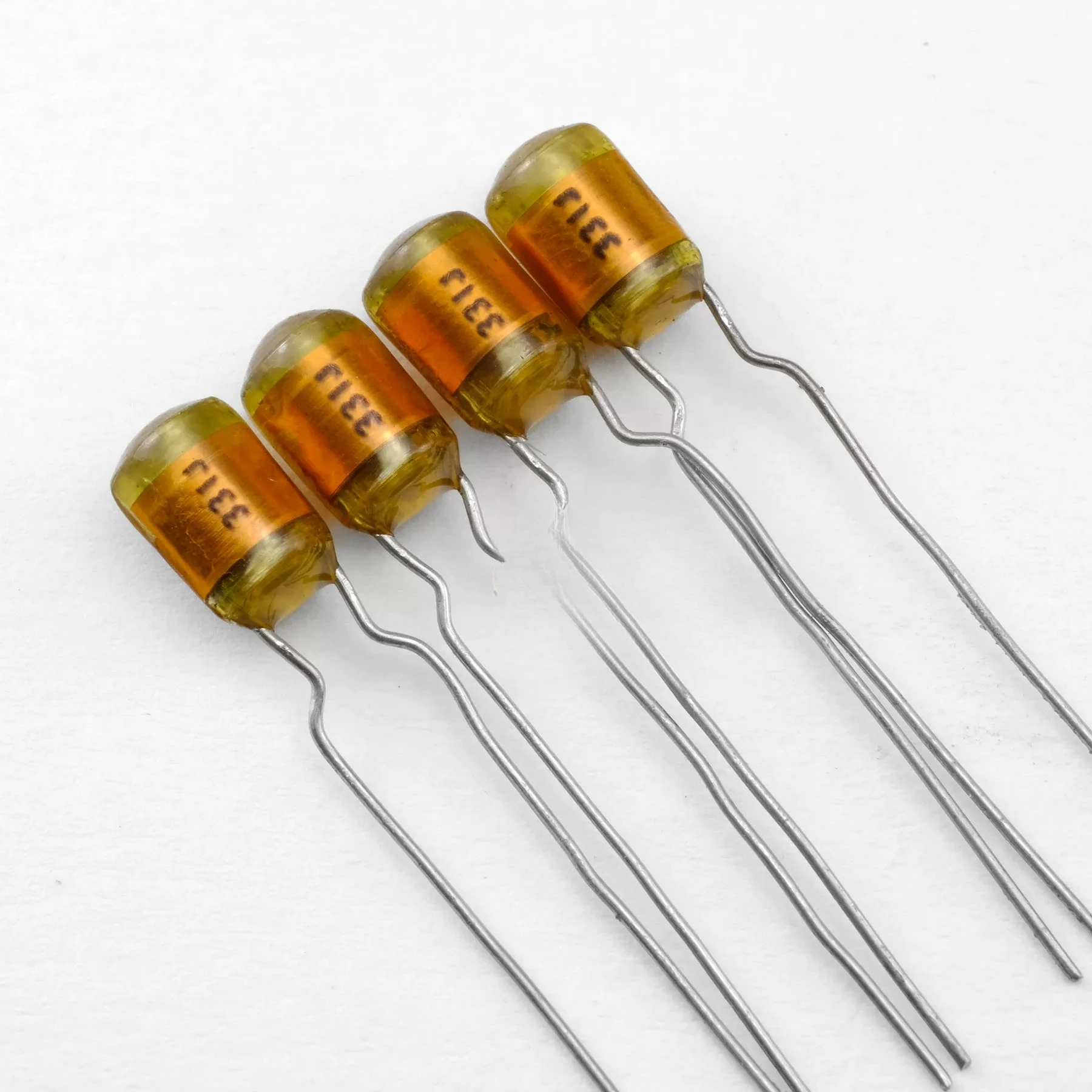 10pcs for Imported Vintage Premium Copper‑Lead Audio Grade Copper‑Film Capacitor 100V 5% Tolerance Assorted Capacitance