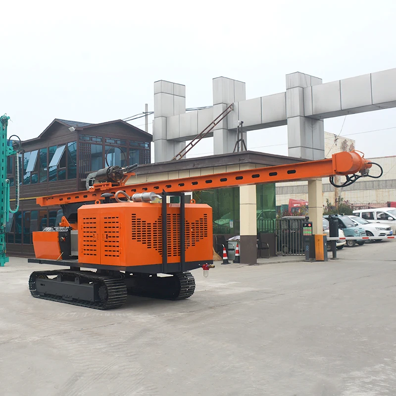 Compact Photovoltaic Spiral Screw Pile Driver High Efficiency Hydraulic System for Limited Space Projects Martillo Pilotes