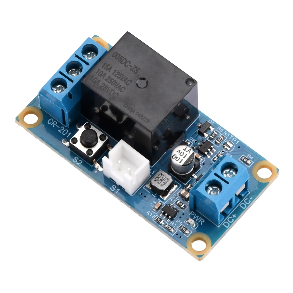 1 Channel DC 5V 12V 24V Self-locking Relay Module Single Key Bistable Switch One Key Start Stop One Channel Relay