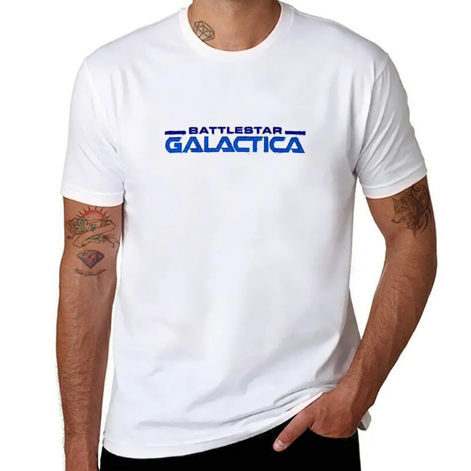 

Battlestar Galactica T-Shirt t shirts for man cotton men t shirt cotton 100% T-Shirt