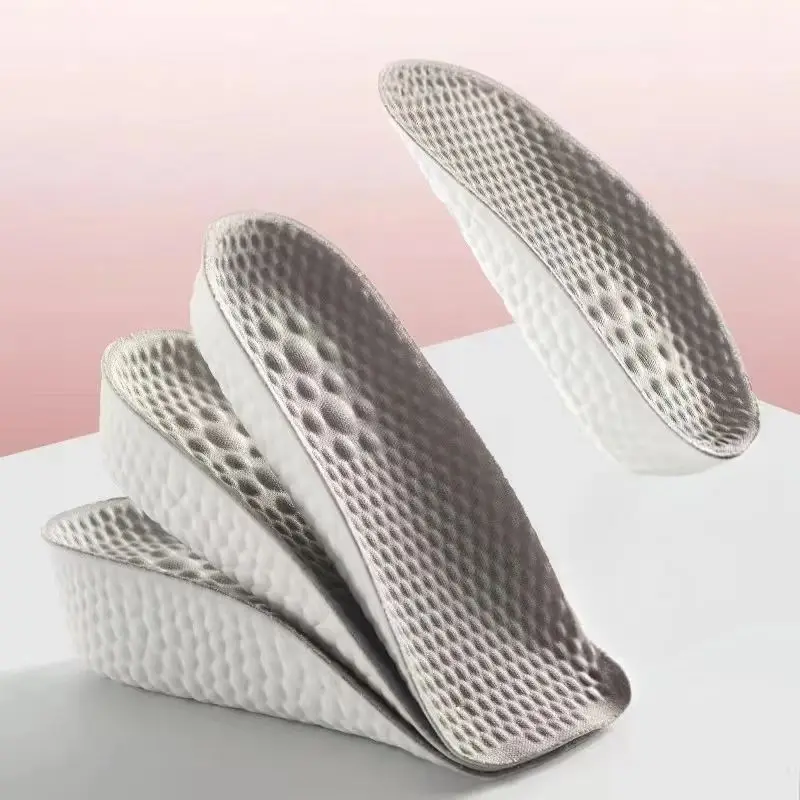 Soft and Comfortable Internal Height Increasing Insole Unisex Elastic and Shock-absorbing Insole Suitable for Various Shoes