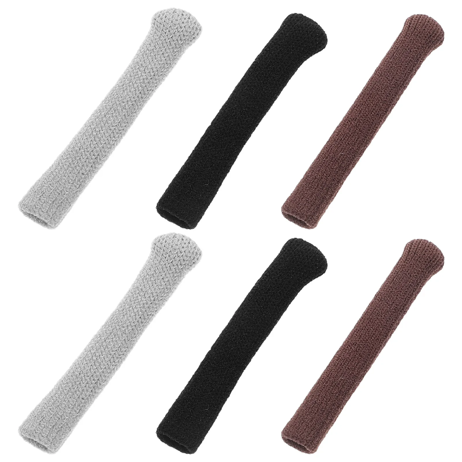 

6Pcs Eyeglass Temple Sleeves Knitted Non Slip Glasses Arm Covers Universal Fit Sunglasses Replacement Ear Cushions Eyeglass