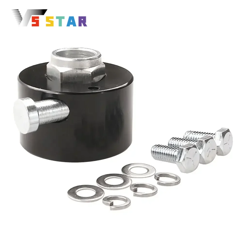 Car Quick Release Steering Wheel Adapter Quick Release Hub Adapter 3/4 Axis Steering Wheel Remover Black Sliver