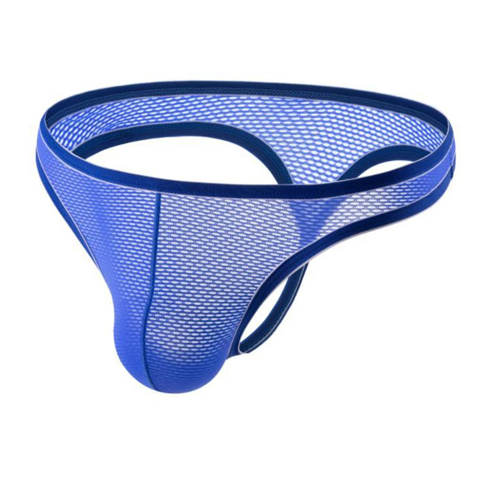 Suspensorio Sexy para hombre, tangas con parte trasera en T, Bikini translucente, calzoncillos, ropa interior, lencería, bragas, 1 unidad
