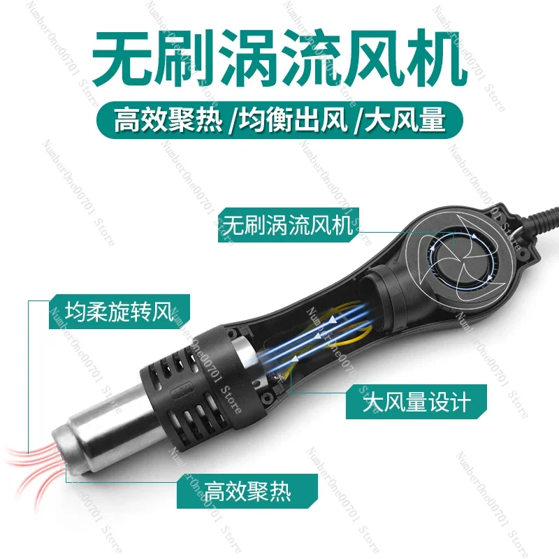 

Heat Gun Desoldering Station Two-in-One 878d Electric Soldering Iron 858D Lead-Free Electric Welding Platform