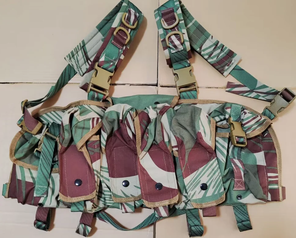 Rhodesian Camouflage AK Magazine Chest Rig Outdoor Man