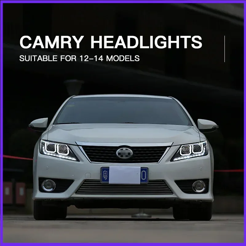 

Car LED Headlight Light Assemblies For Toyota Camry 7th 2012-2014 Auto Fog DRL Brake Turn Signal Lamp Plug and Play