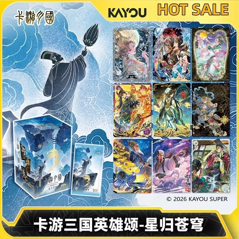 New Hot Genuine Stock Kayou Three Kingdoms Heroes Praise Cards V8 Stars Return To The Sky Series Character Collectible Card Gift