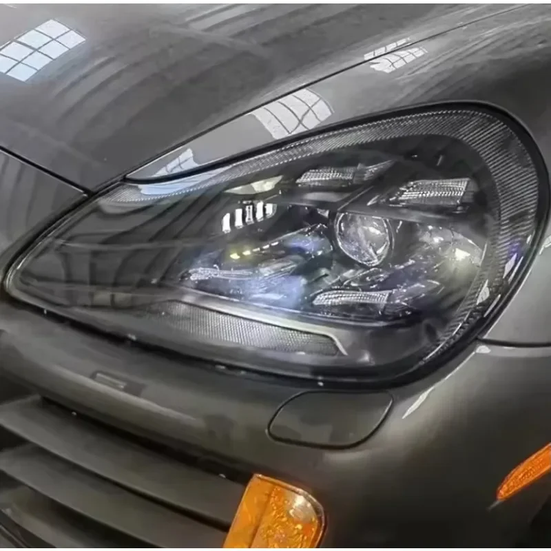 Luces de piezas de coche para Porsche Cayenne 957 2007-2010 conjunto de faros LED enchufe completo y juego faros para correr