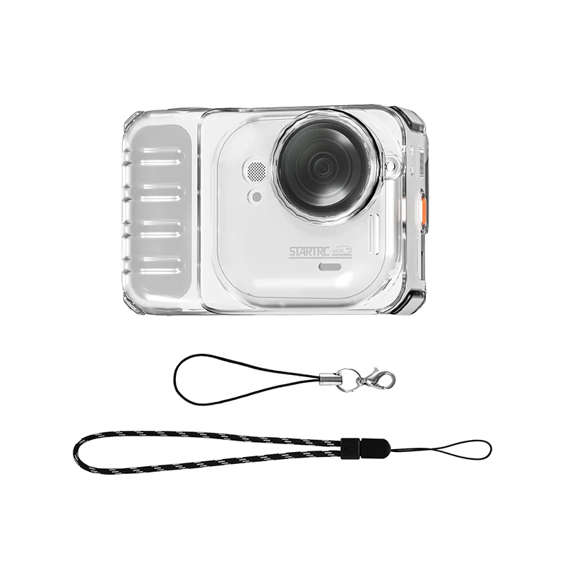 STARTRC Zachte Siliconen Rubber Cartoon Camera Body Case Voor Insta360 Go Ultra Accessoires Schokbestendige Cover Met Anti-verloren Touw