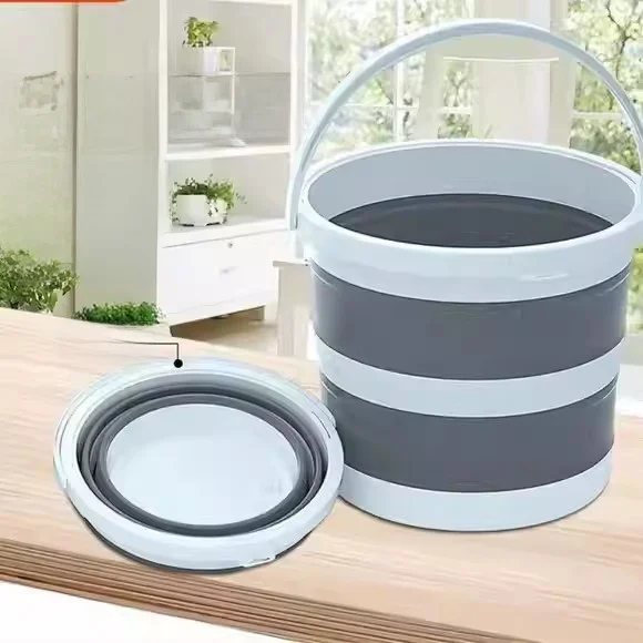 

Портативное утолщенное пластиковое ведро для воды, складное, ручное, для мытья автомобиля на улице и домашнего хранения, прочное