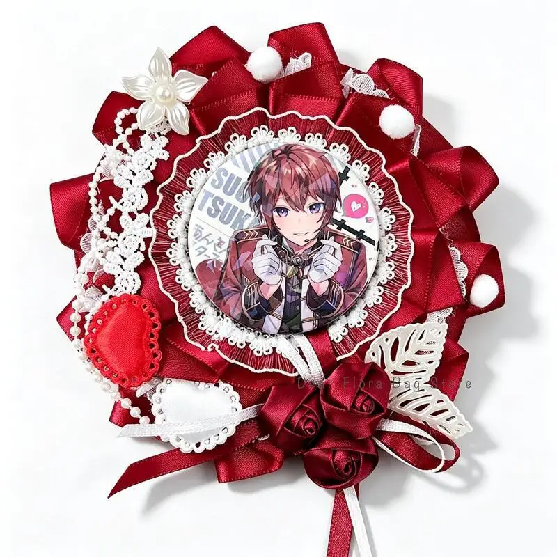 Niedliche Schleifenrosette Itabag Abzeichenständer Handgemachtes DIY 55-60mm Pin-Tablett-Basis Anime-Abzeichen ‌ Halter für Itabag-Dekorationseinsatz-Zubehör – Detail 6