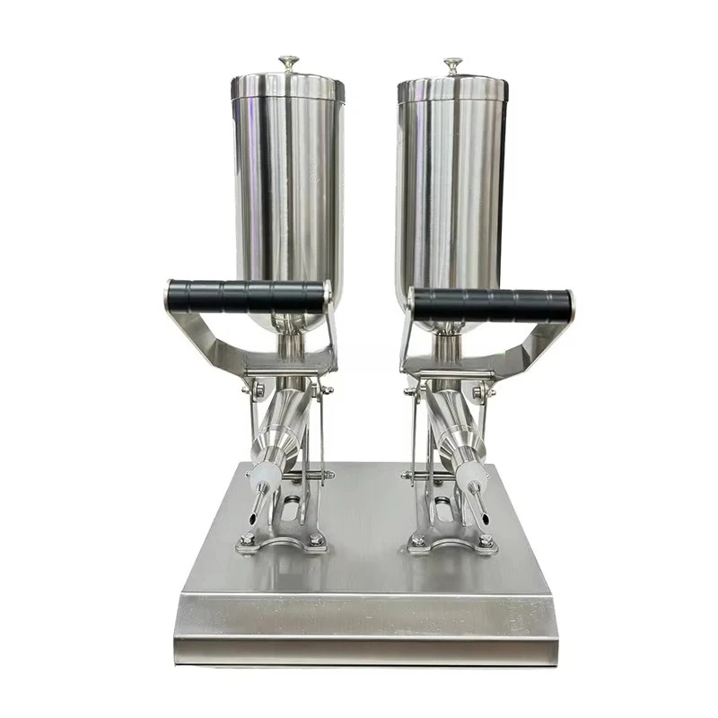 

2 Heads Churros Filler Machine Donut Jam Filling Equipment for 5L