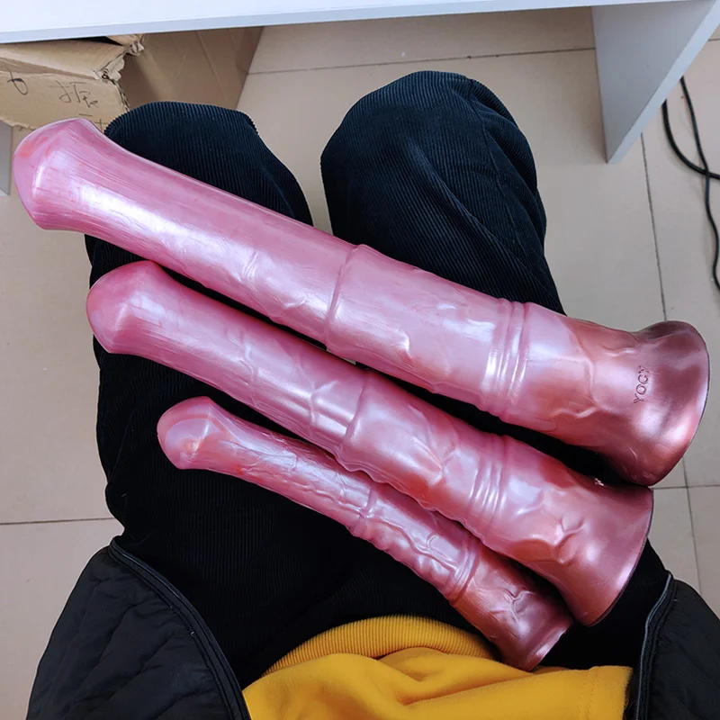 YOCY Big Animal Ejaculation Dildo Horse Penis Realistic Squirting Fuction Silicone Long Sex Toy Artificial Cock With Suction