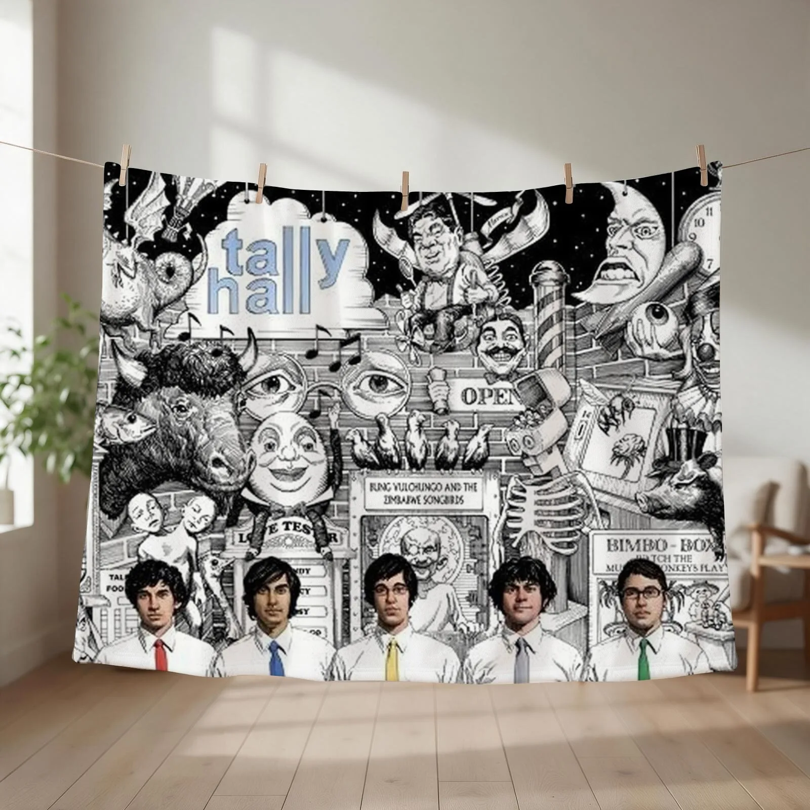 tally hall Throw Blanket couch cozy soft plush fuzzy picnic outdoor blanket