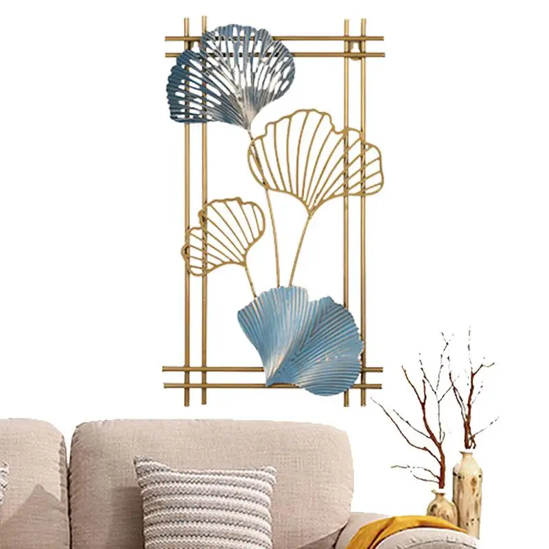 

Metal Leaf Wall Decor Golden 3D Wall Decor Multifunctional Wall Art For Household Ornament Elegant Wall Decoration For Home