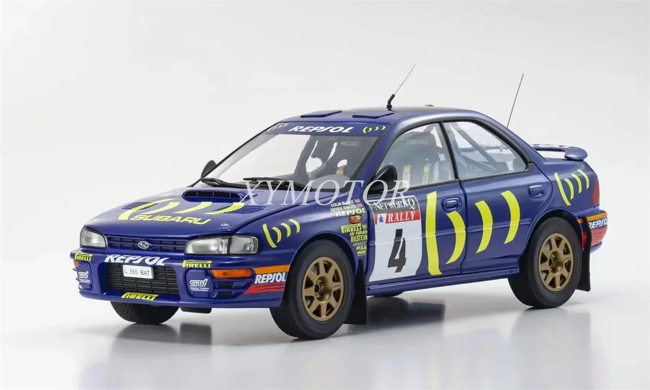 Kyosho 1/18 For Subaru Impreza 4# 1994 RAC Diecast Model Car Toys Gifts Hobby Display 08962A Ornaments Collection