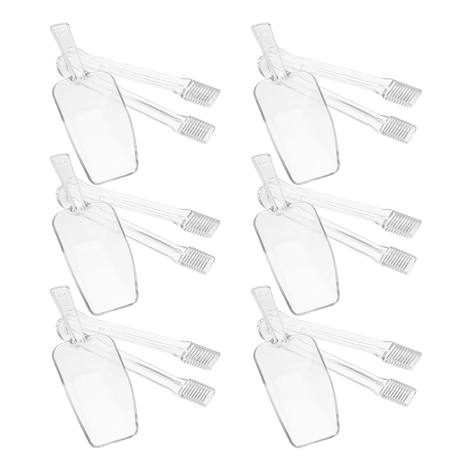 

12Pcs Mini Ice Tongs Scoops Plastic Kitchen Bar Buffet Tea Party Serving Tools Easy Clean Compact Design