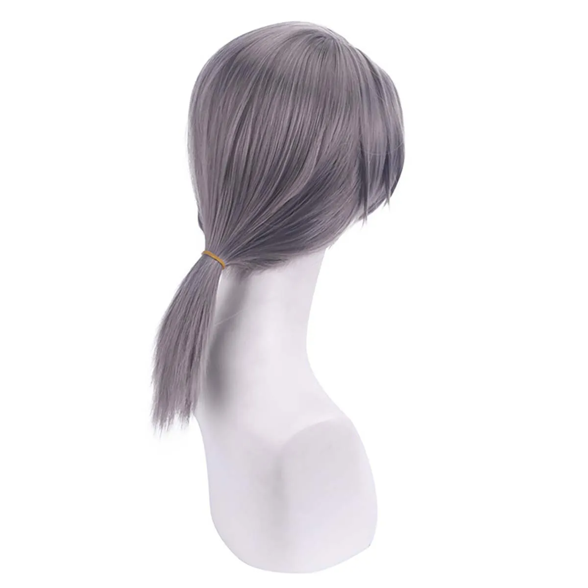 Halloween Party Game Identity V Embalmer Aesop Carl Butler Cosplay Grey Short Ponytail Hair Wig