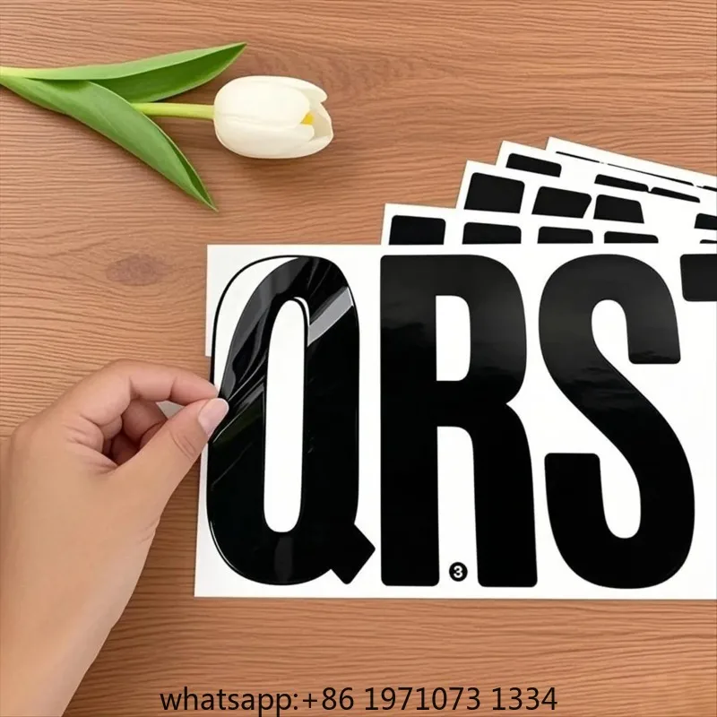 6 Inch Vinyl Letter Number Stickers,20 Sheets Self-Adhesive Alphabet Stickers,Mailbox Number Sticker for Mailbox,Door