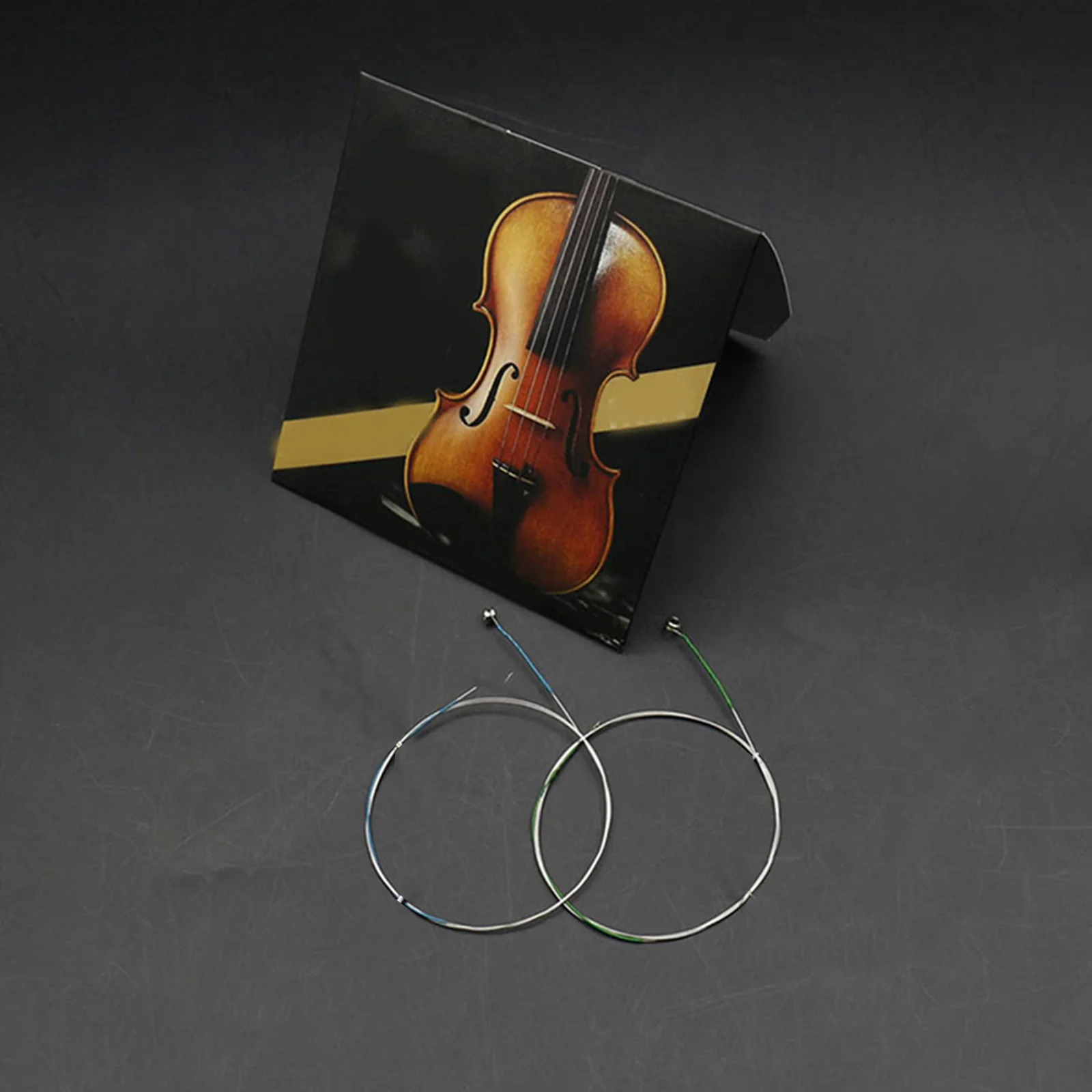 

8Pcs Violin String Set Premium Steel Durable Universal Replacement Strings Sweet Resonant Sound for Violin Steel Cores